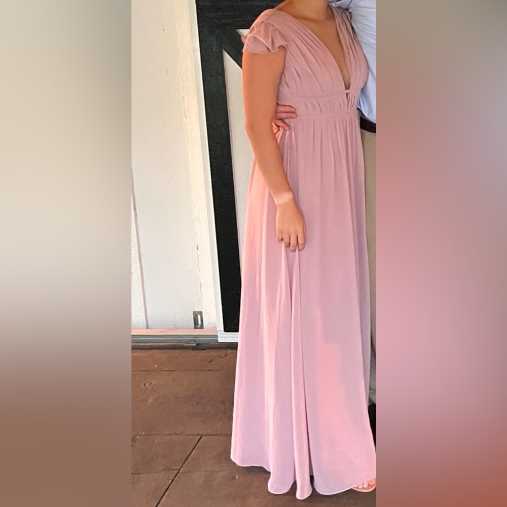 Revelry Rose Quartz Maxi Dress - size 6